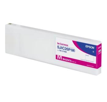 Epson SJIC26P-M C33S020620 pre ColorWorks, purpurová (magenta) originálna cartridge