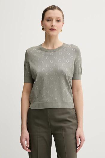 Tričko Guess JASMINE dámske, zelená farba, W5GR05 Z3D60