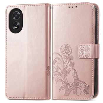 ART FLOWERS Peňaženkový obal pre Oppo A38 svetloružový