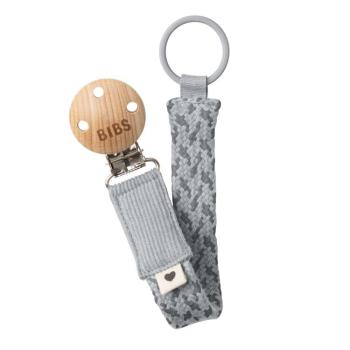Bibs Paci Braid klip na cumlík Cloud / Iron,BIBS Klip na cumlík Paci Braid, Cloud/ Iron