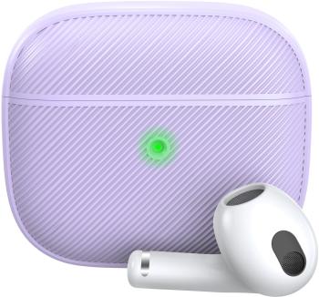 Fülhallgató tok Ahastyle szilikon tok AirPods 3  készülékhez, Purple