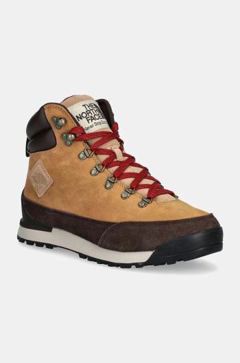 Topánky The North Face Back to Berkeley IV Leather pánske, hnedá farba, NF0A817QOHU1