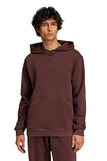 Mikina adidas Originals Premium Loved Hoodie pánska, hnedá farba, s kapucňou, jednofarebná, JC8351