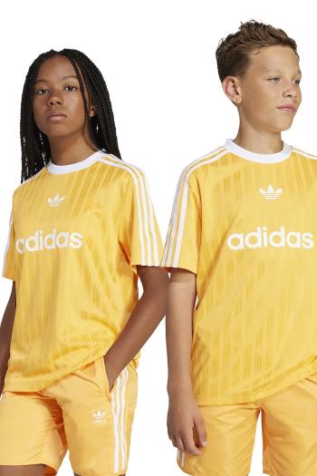 Detské tričko adidas Originals oranžová farba, s potlačou, JC7283
