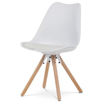 Jedálenská stolička Autronic 48x79 cm biela plast CT-762 WT
