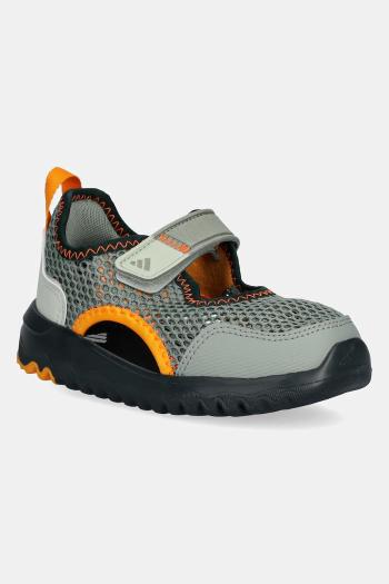 Detské sandále adidas SUMMERFLEX zelená farba, IH8731