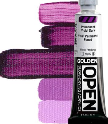 Golden Artist Colors Open Akrylová farba Permanent Violet Dark 59 ml 1 ks