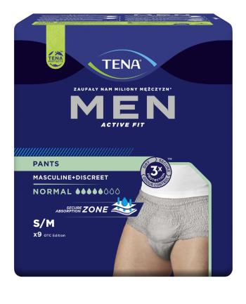 Tena Men Pants Normal S/M inkontinenční kalhotky šedé 9 ks