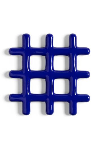Podstavec na teplé jedlá &k amsterdam grid blue tmavomodrá farba