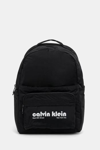 Ruksak Calvin Klein pánsky, čierna farba, veľký, s potlačou, LV04G3162G