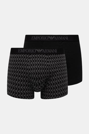 Boxerky Emporio Armani Underwear 2-pak pánske, čierna farba, EM001014 AF10797