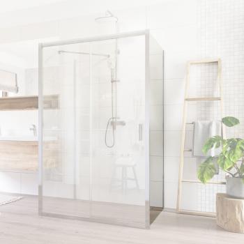 MEREO - Lima pevný diel k pivotovým, dvojdielnym a štvordielnym zasúvacím dverám 90x190 cm, sklo číre CK10203K