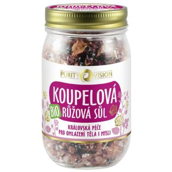 PURITY VISION Bio Ružová kúpeľová soľ 400 g