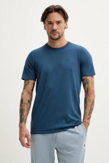 Bavlnené tričko Hollister Co. pánske, tmavomodrá farba, jednofarebné, KI324-5149