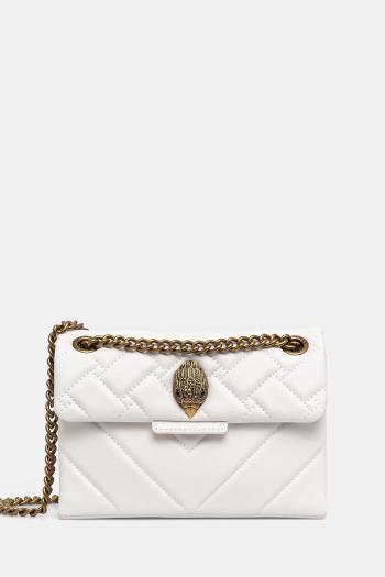 Kožená kabelka Kurt Geiger London KENSINGTON biela farba, 4372810109