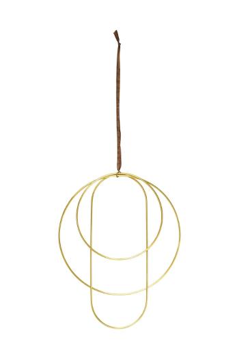 Nástenná dekorácia ferm LIVING Deco Frames žltá farba