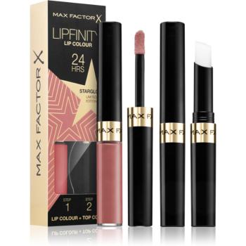 Max Factor Lipfinity Rising Stars dlhotrvajúci tekutý rúž s balzamom odtieň 80 Starglow 2 ks