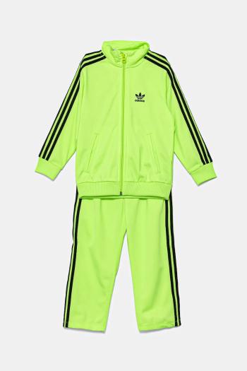 Detská tepláková súprava adidas Originals zelená farba, JY0023