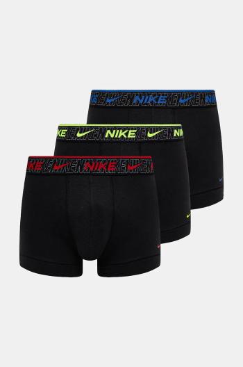 Boxerky Nike 3-pak pánske, čierna farba, 0000KE1008