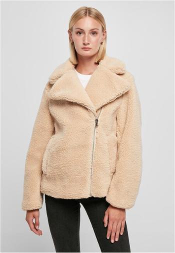 Urban Classics Ladies Sherpa Biker Jacket unionbeige - L