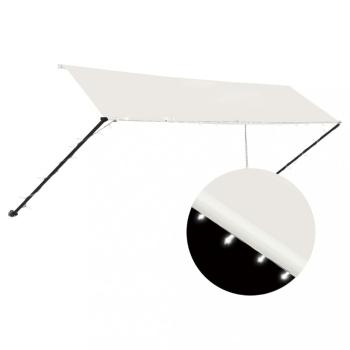 Zaťahovacia markíza s LED svetlom 300x150 cm Dekorhome