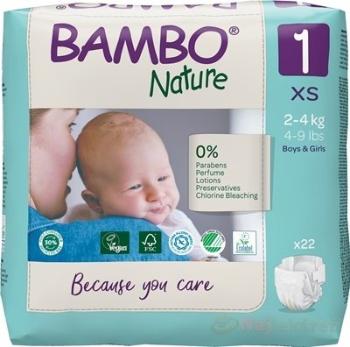 BAMBO 1 (2-4 kg) detské plienky priedušné 22 ks