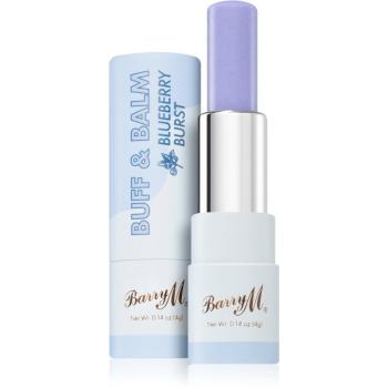 Barry M Buff & Balm vyhladzujúci balzam na pery pre objem odtieň Blueberry Burst 4 ml