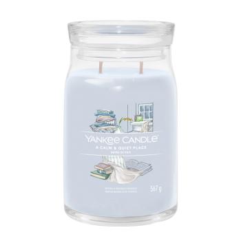 Yankee Candle Aromatická sviečka Signature sklo veľké A Calm & Quiet Place 567 g