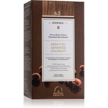 Korres Argan Oil permanentná farba na vlasy s arganovým olejom odtieň 6.3 Golden / Honey Dark Blonde 50 ml