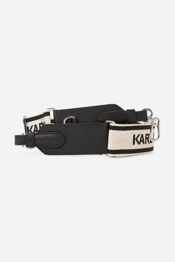 Popruh ku kabelke Karl Lagerfeld dámsky, čierna farba, A2W50022