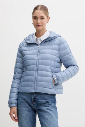 Páperová bunda Tommy Hilfiger modrá farba, prechodná, WW0WW46788