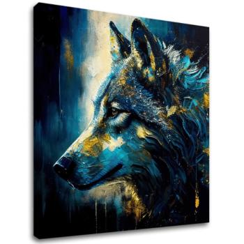 Dekoratívna maľba na plátne - PREMIUM ART - Wilderness in Wolf Eyes