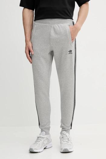 Tepláky adidas Originals 3-Stripes šedá farba, melanžové, JY1387