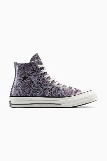 Tenisky Converse Chuck 70 Snakeskin Print fialová farba, A13610C