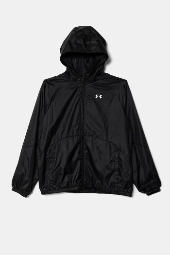 Detská bunda Under Armour SPORT WINDBREAKER JKT čierna farba, 1384206
