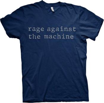 Rage Against The Machine Tričko Original Logo Unisex Navy Blue L