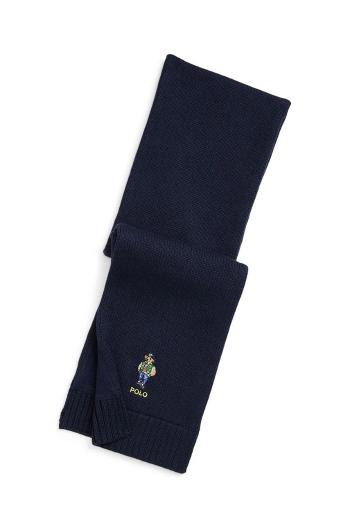 Detská bavlnená šatka Polo Ralph Lauren tmavomodrá farba, jednofarebný, 323953213001