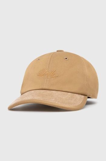 Šiltovka Drôle de Monsieur La Casquette Drôle Gabardine béžová farba, s nášivkou, D-CP149-CO111-DBG