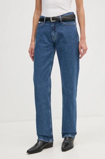 Rifle Calvin Klein Jeans dámske, vysoký pás, J20J224001