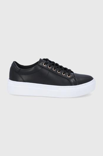 Kožená obuv Vagabond Shoemakers Zoe Platform čierna farba,
