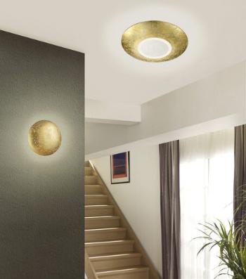 LED stropné osvetlenie Trio Chiros zlatá TR 624110279
