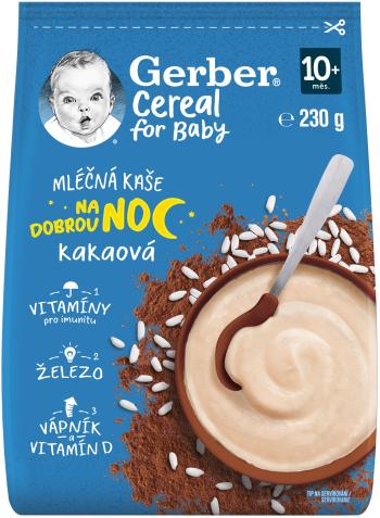 GERBER Cereal mliečna kaša kakaová Dobrú noc 230 g