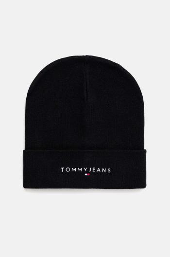 Čiapka Tommy Jeans čierna farba, AW0AW16783