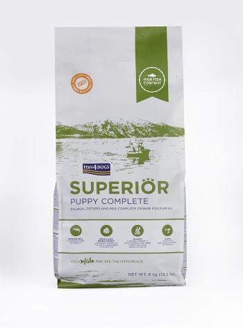 FISH4DOGS Granule malé pre šteniatka Superior losos so zemiakmi 6 kg