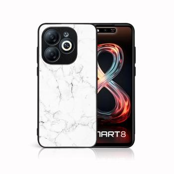 MY ART Ochranný kryt pre Infinix Smart 8 WHITE MARBLE (144)