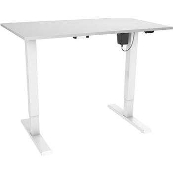 AlzaErgo Table ET2.1 biely + doska TTE-12 120 × 80 cm biely laminat (BUN)