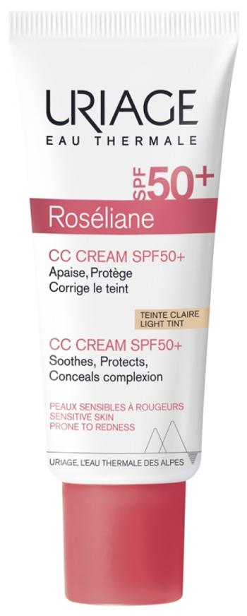 Uriage CC krém pre citlivú pleť so sklonom k začervenaniu SPF 50+ Roséliane (CC Cream) 40 ml