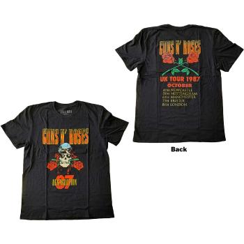 Guns N’ Roses tričko UK Tour '87 Čierna XL