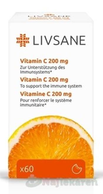 LIVSANE Vitamín C 200 mg 60 tbl