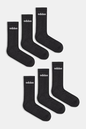 Ponožky adidas 6-pak čierna farba, JL6094